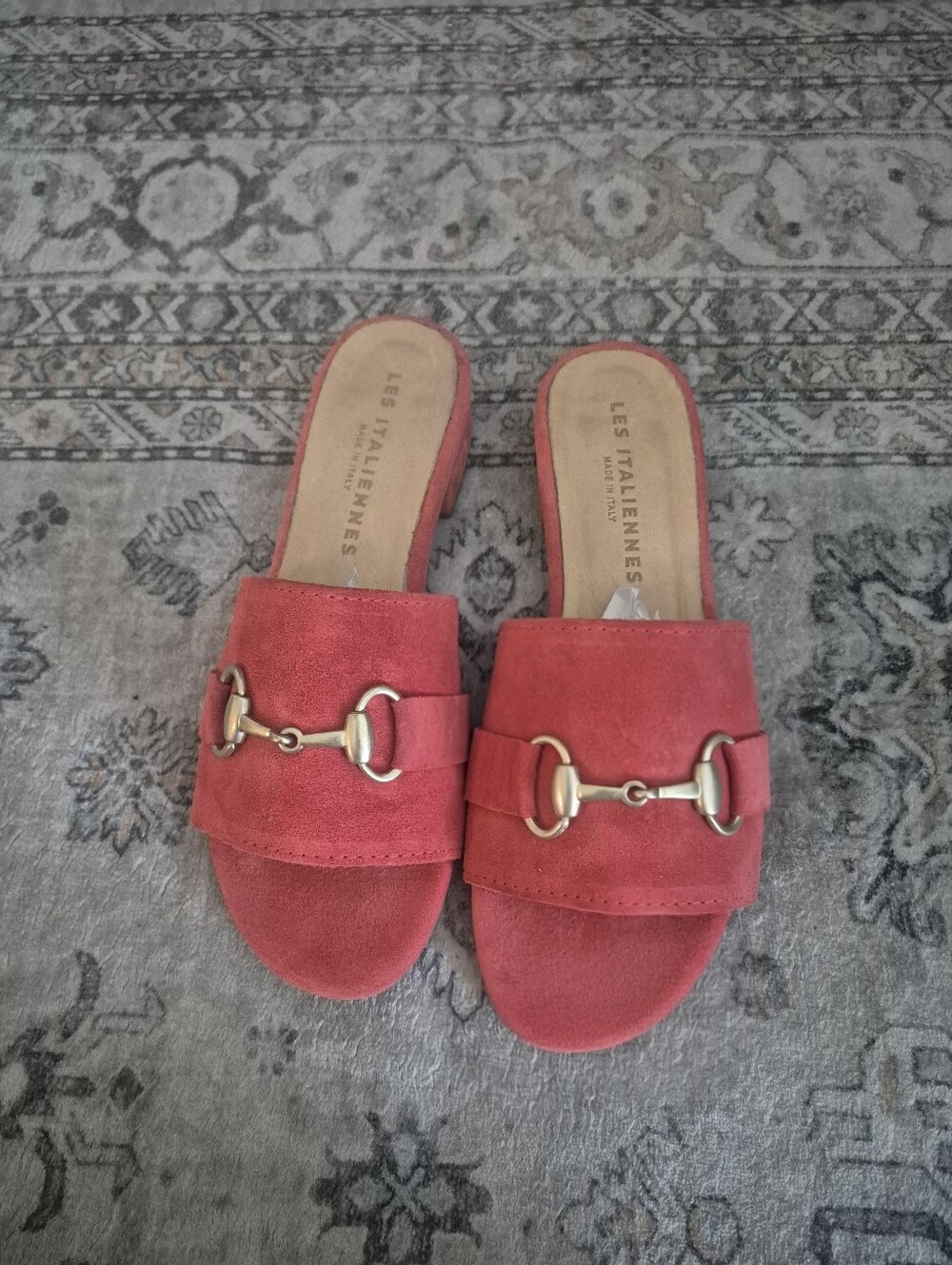 Les Italiennes Horsebit Leather Sandals
